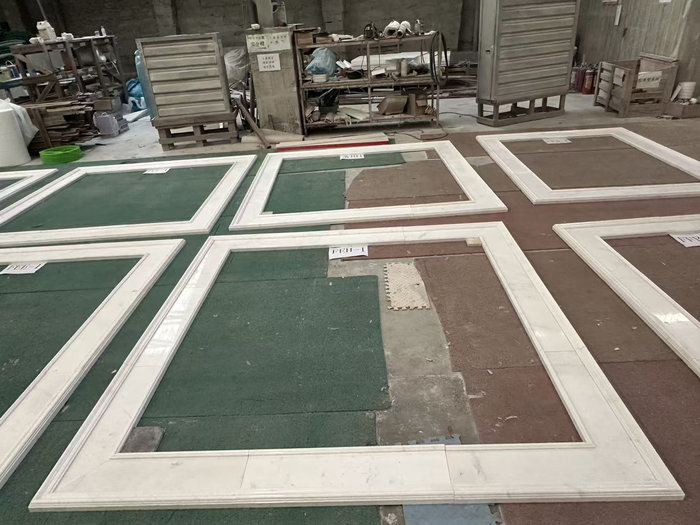 Ariston White Marble Frames | Pure White Natural Stone for Villa Construction Projects Ariston White Marble Frames | Pure White Natural Stone for Villa Construction Projects