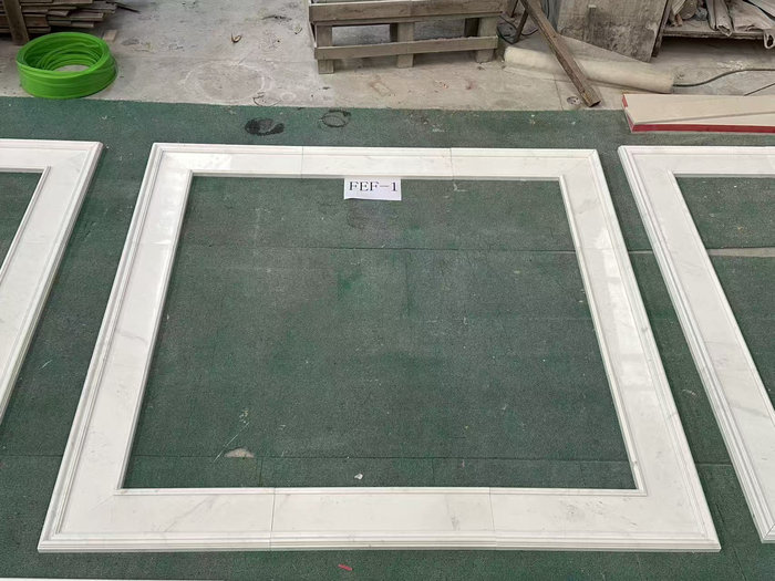 Ariston White Marble Window Surrounds | Natural Stone Frames with Grey Veining Ariston White Marble Window Surrounds | Natural Stone Frames with Grey Veining