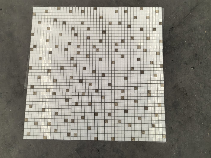 Thassos White & Emperador Light Marble Mosaic | Premium Pool Tiles for Luxury Swimming Pools