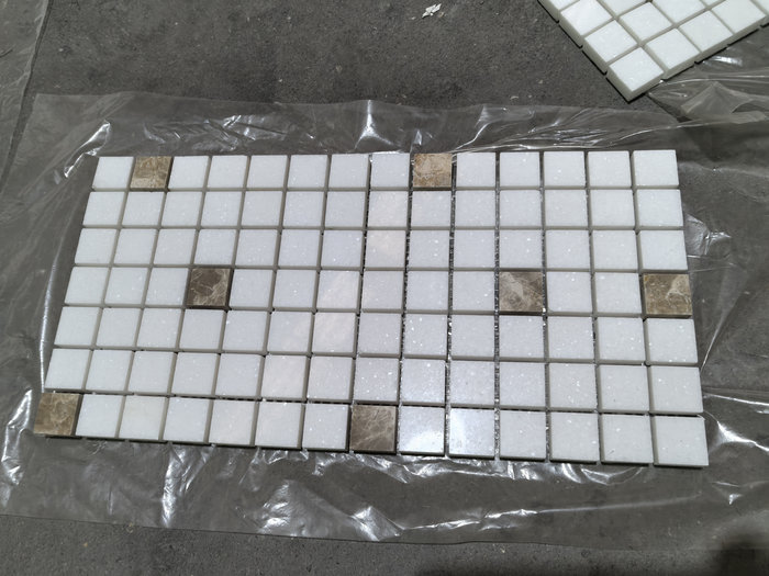 Premium Thassos & Emperador Light Marble Mosaic Tiles for High-End Projects Premium Thassos & Emperador Light Marble Mosaic Tiles for High-End Projects