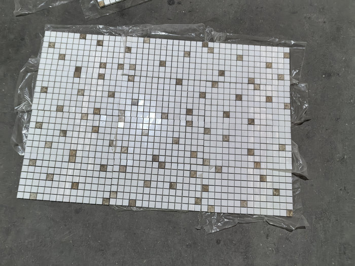 Thassos White Emperador Light Blend Mosaic | Luxury Marble Pool Tiles for Villas & Resorts Thassos White Emperador Light Blend Mosaic | Luxury Marble Pool Tiles for Villas & Resorts