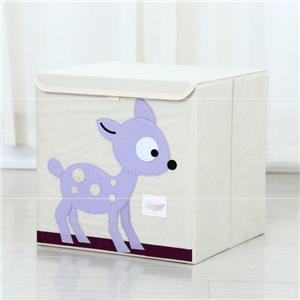 Small Toy Chest Foldable Stackable Storage and Organization Box for Kids