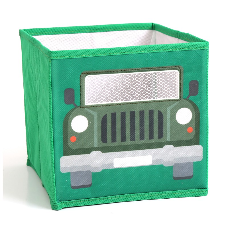 Caixa de armazenamento de brinquedos infantis dobráveis ​​Car Series Cube