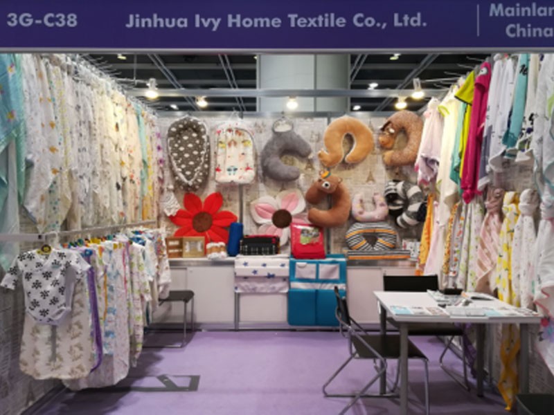 Jinhua IVY Home Textile participa da feira de produtos para bebês de 2019 em Hong Kong