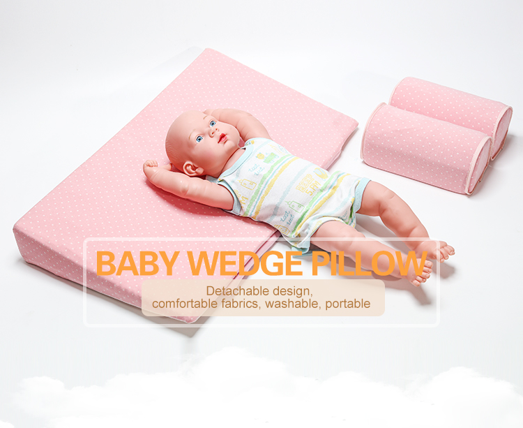 Cunha ajustável anti-roll respirável para dormir de bebê