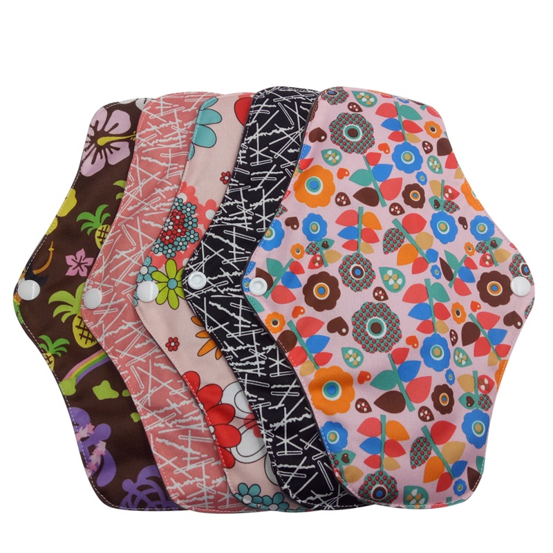 Napkin Sanitary Pad Organic Bamboo Menstrual Cloth Pads Washable