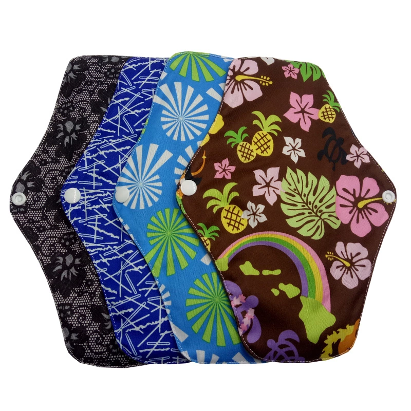Napkin Sanitary Pad Organic Bamboo Menstrual Cloth Pads Washable