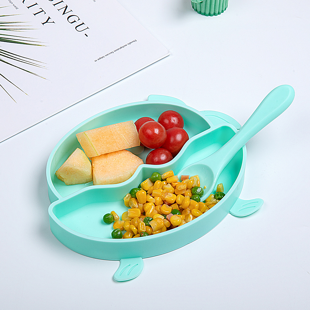 Waterproof cute silicone suction plate BPA free silicone baby plate set Manufacturers, Waterproof cute silicone suction plate BPA free silicone baby plate set Factory, Supply Waterproof cute silicone suction plate BPA free silicone baby plate set