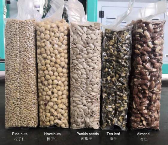 Type of vacuum packing for nuts
