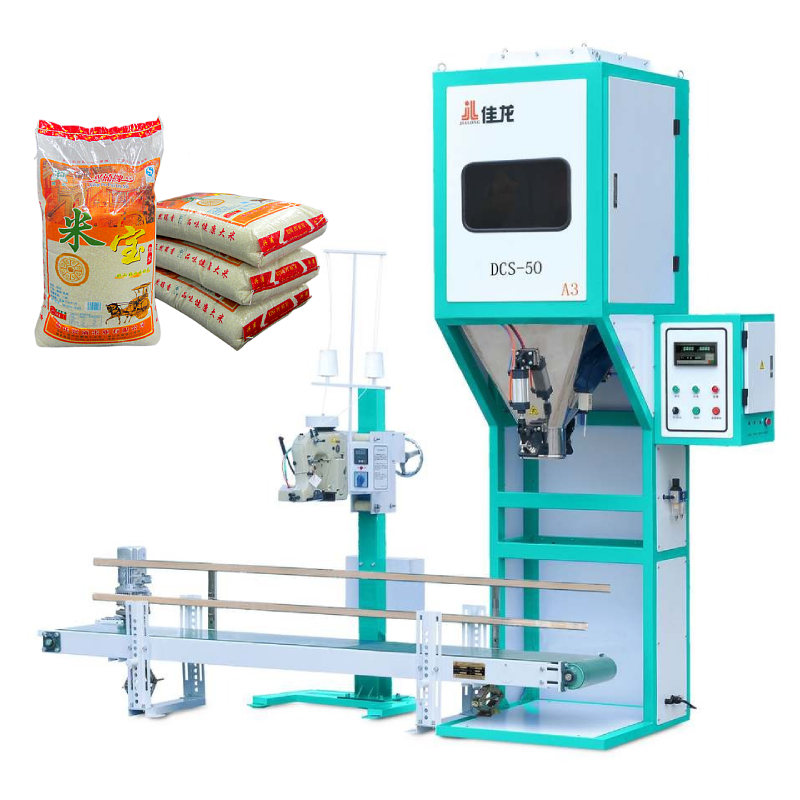 Китай Машина для упаковки гранул 50 кг Оборудование для упаковки риса, производитель