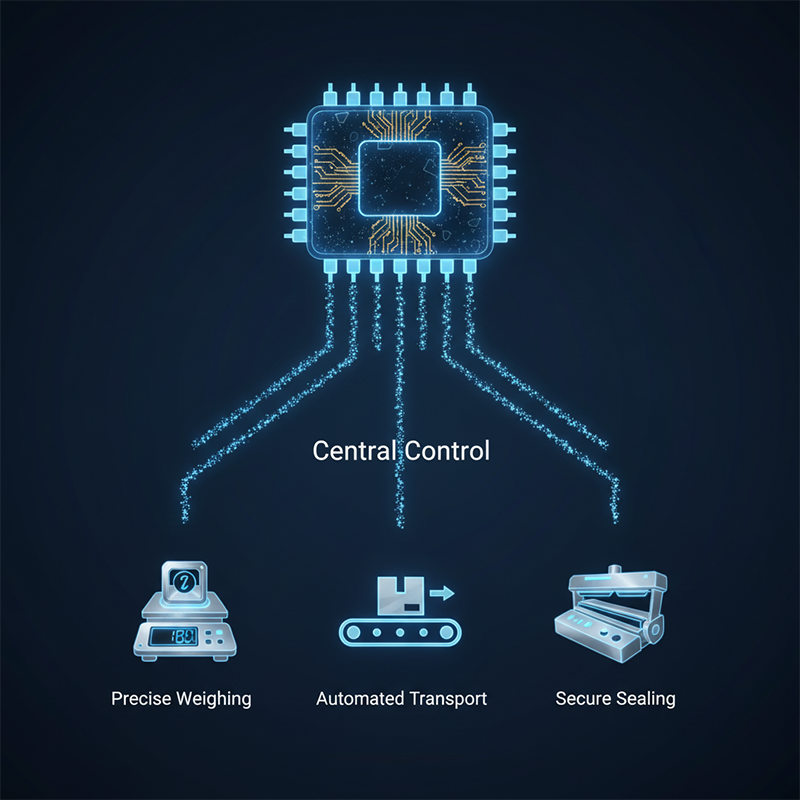 Da tecnologia analógica à inteligência artificial: a evolução tecnológica da máquina de embalagem quantitativa.