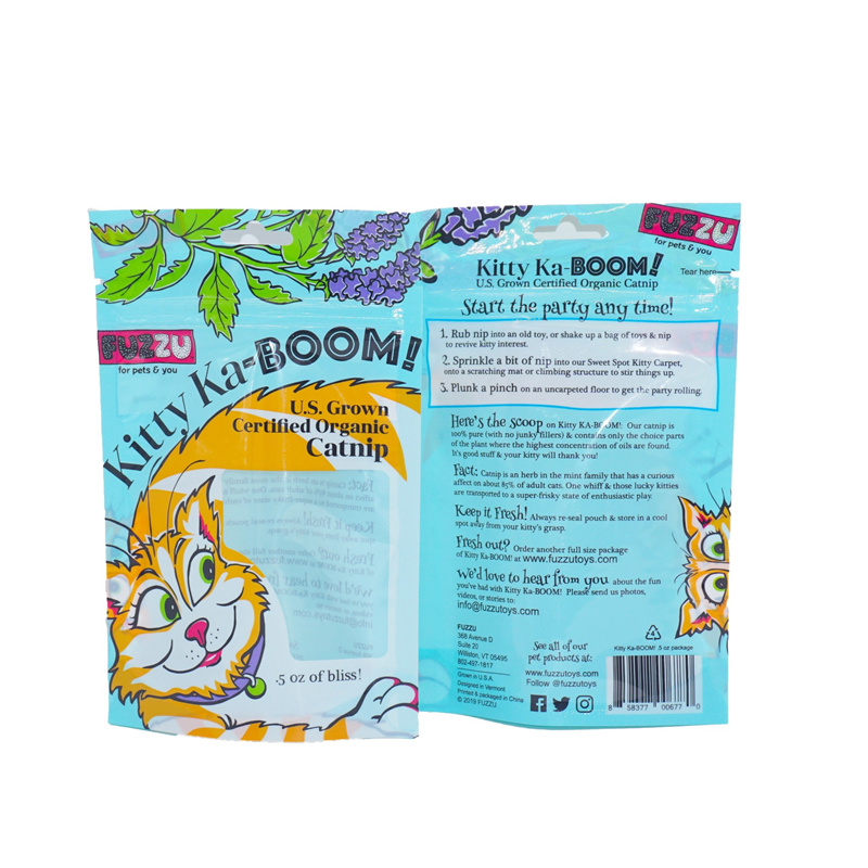 Doypack Oem Printing Plastic Snack Pet Food Bag