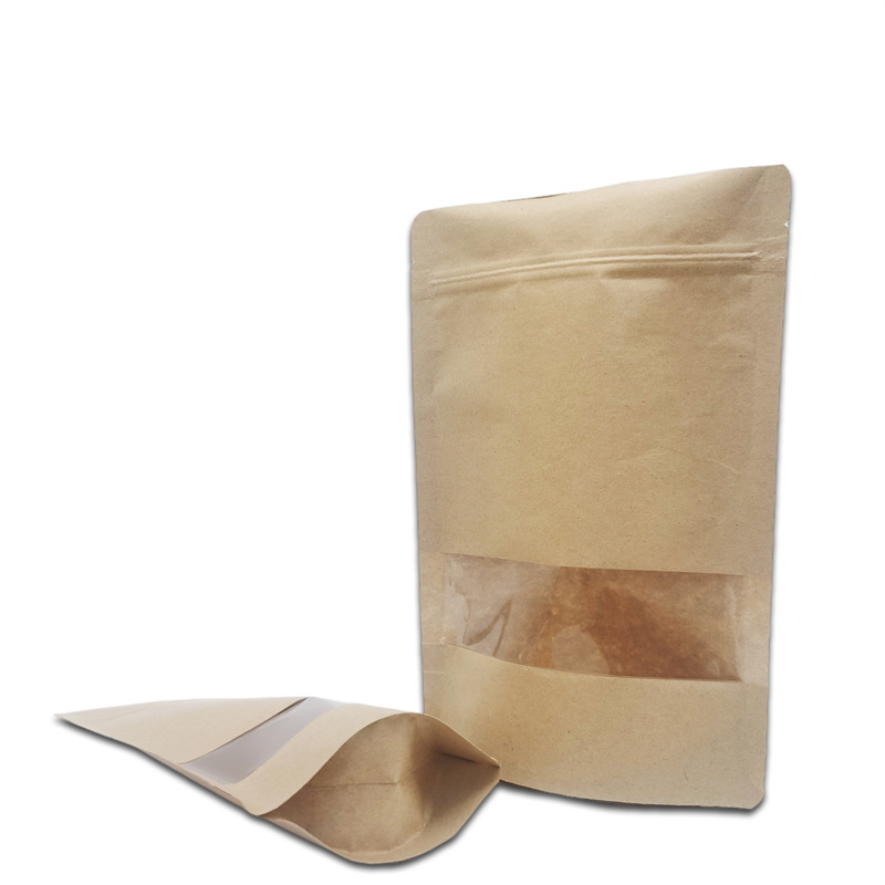 Food Grade Paper Stand Up Pouch With Window