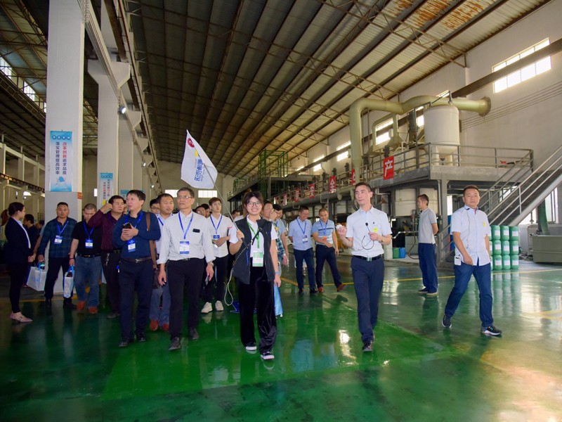 Zero distance communication between visiting group of 2019 Guangdong aluminum processing technology (International) seminar and Haihua Technology
