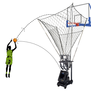 S6829 Basketball training machine with moving wheels for easy to carry