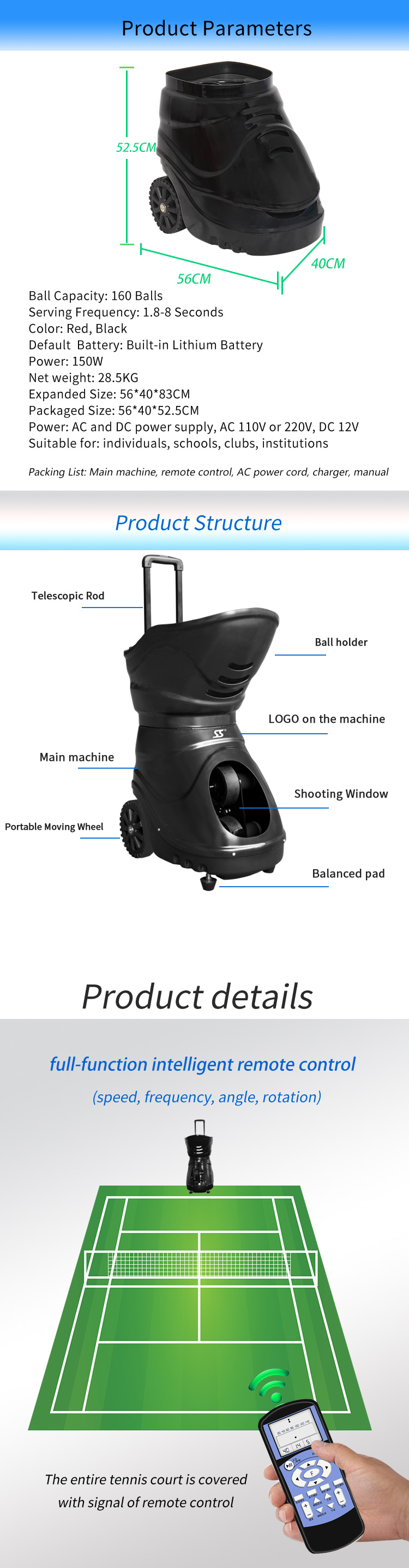 tennis ball machine service