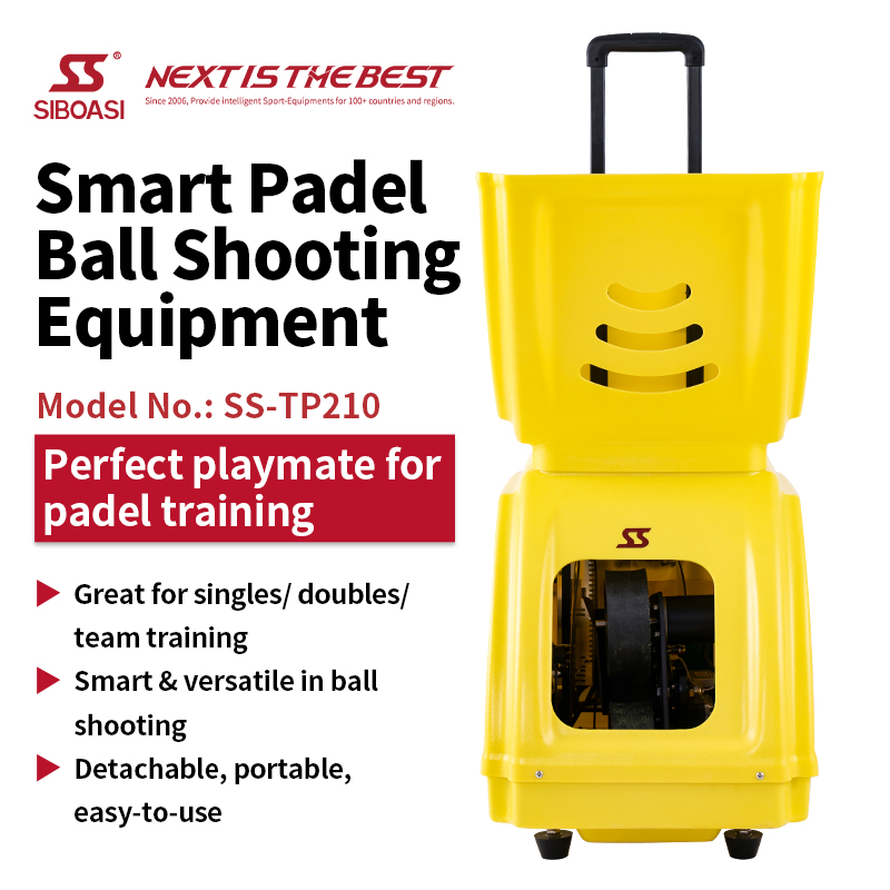 2022 SIBOASI Newest model indoor paddle exercise tennis ball shooting machine for padel sport