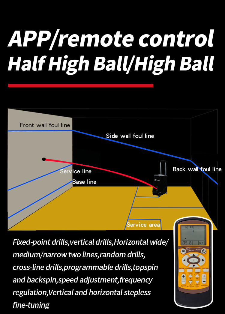 squash drills ball machine