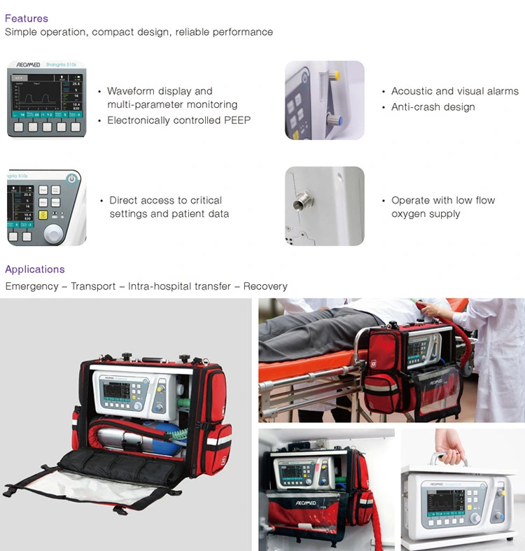 Surgical Instrument Portable ICU Ventilator