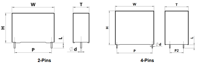 DC link Capacitor with pin type