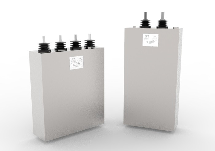 Capacitor de filtro CC de alta tensão com caixa de alumínio