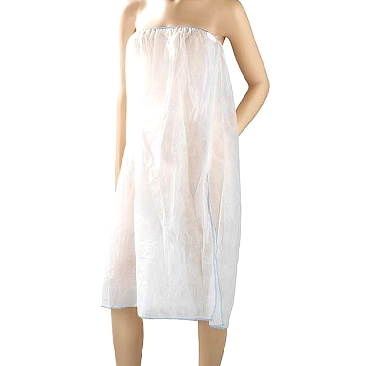 Supply Nonwoven wrapped body disposable spa bathrobe female massage