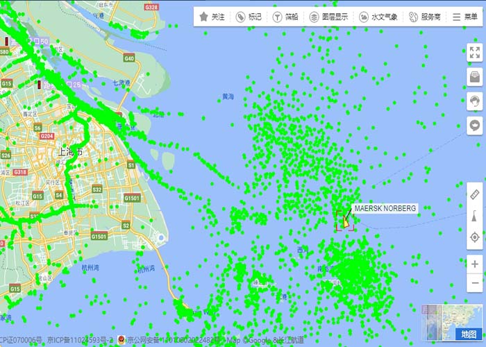 Puertos marítimos abarrotados en China