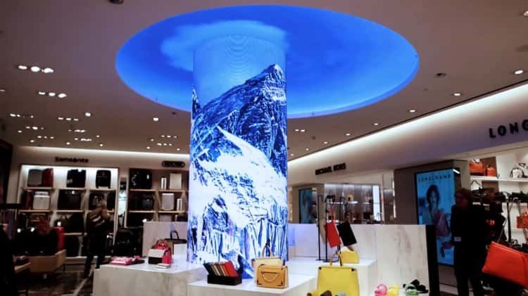 Pillar Led Screen For Shopping Mall