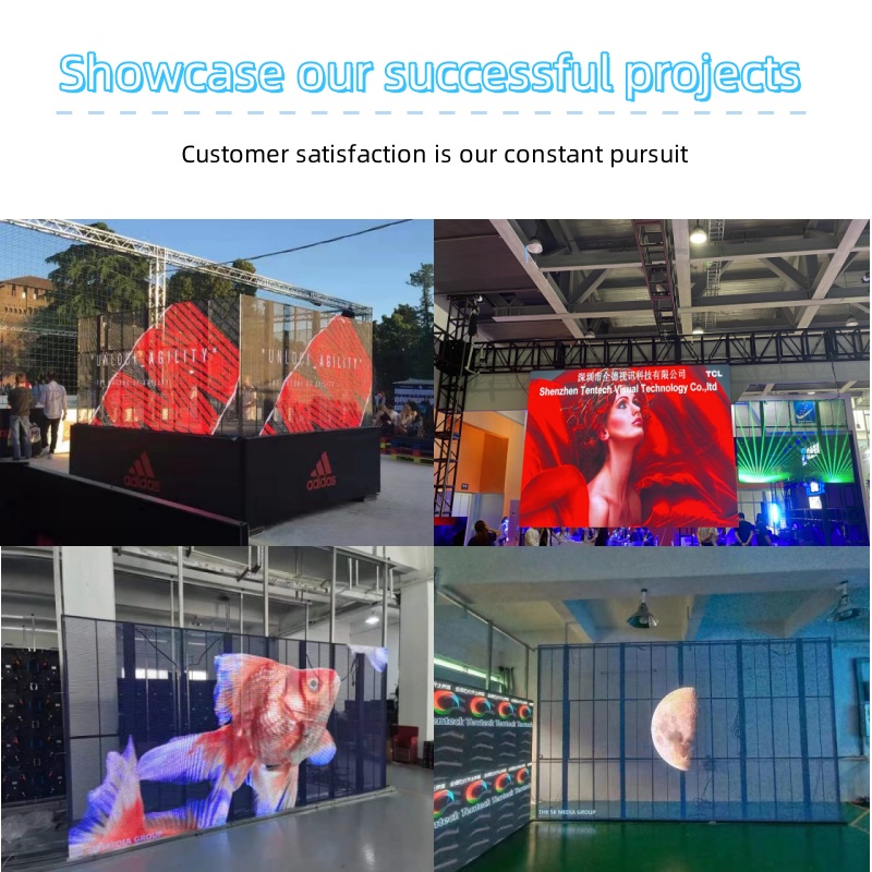 Transparent LED display/ glass wall screen/ glass led display manufacturers