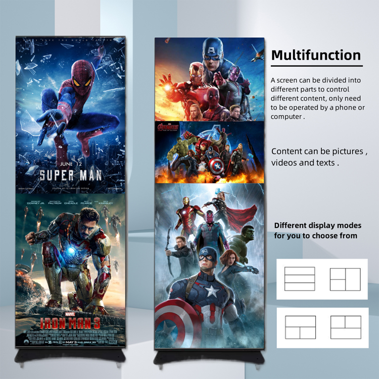 LED Freestanding Digital Poster | Indoor Display Standee