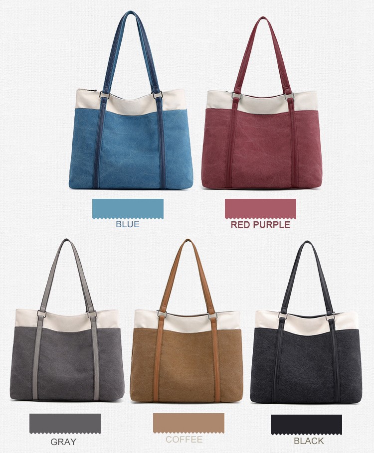 Китай Повседневная женская сумка из плотной ткани в простом стиле, производитель