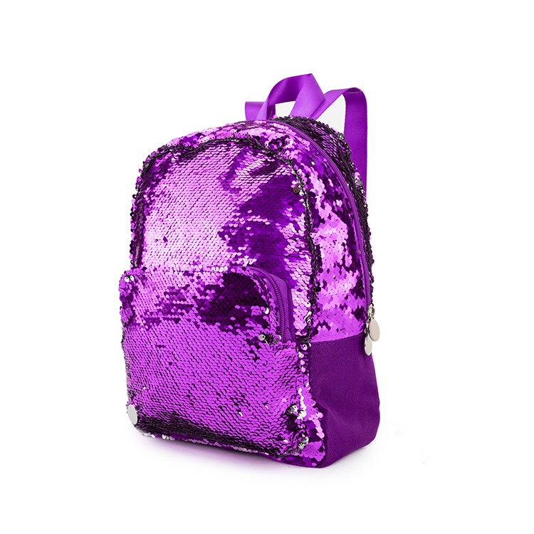 Linda mochila escolar para niños con lentejuelas