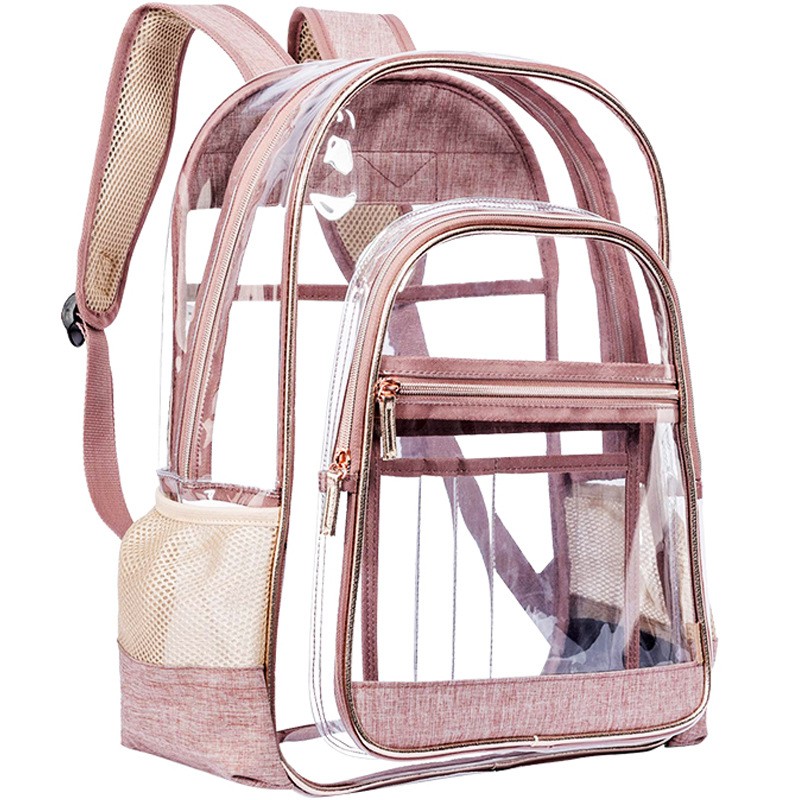 Прозрачный детский школьный рюкзак из ПВХ