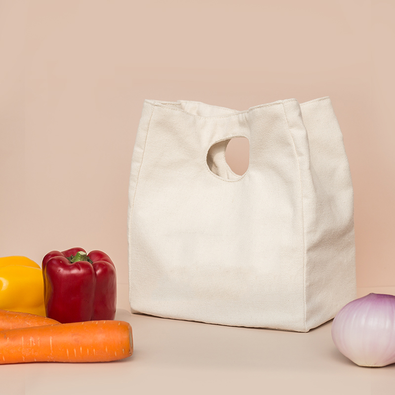 Canvas Fabric Lunch Bag Isolierte weiche Lunch-Kühltasche