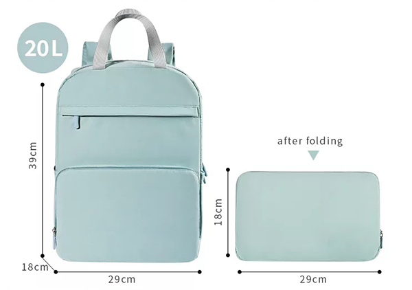 large capacity foldable backpack