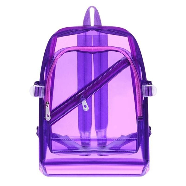 Customized LOGO Girl Boy Backpack Transparent PVC