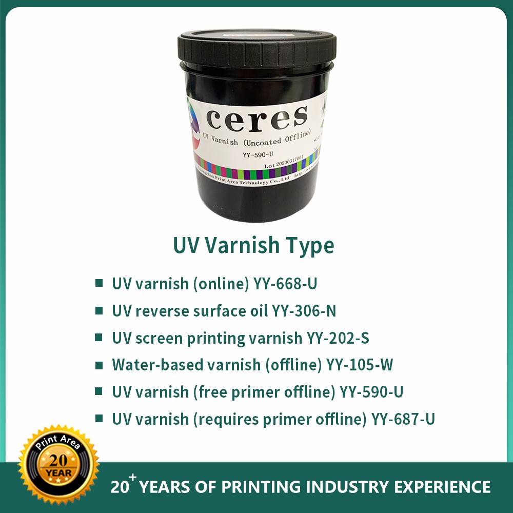 Ceres UV Curing Varnish For UV Coating Machine