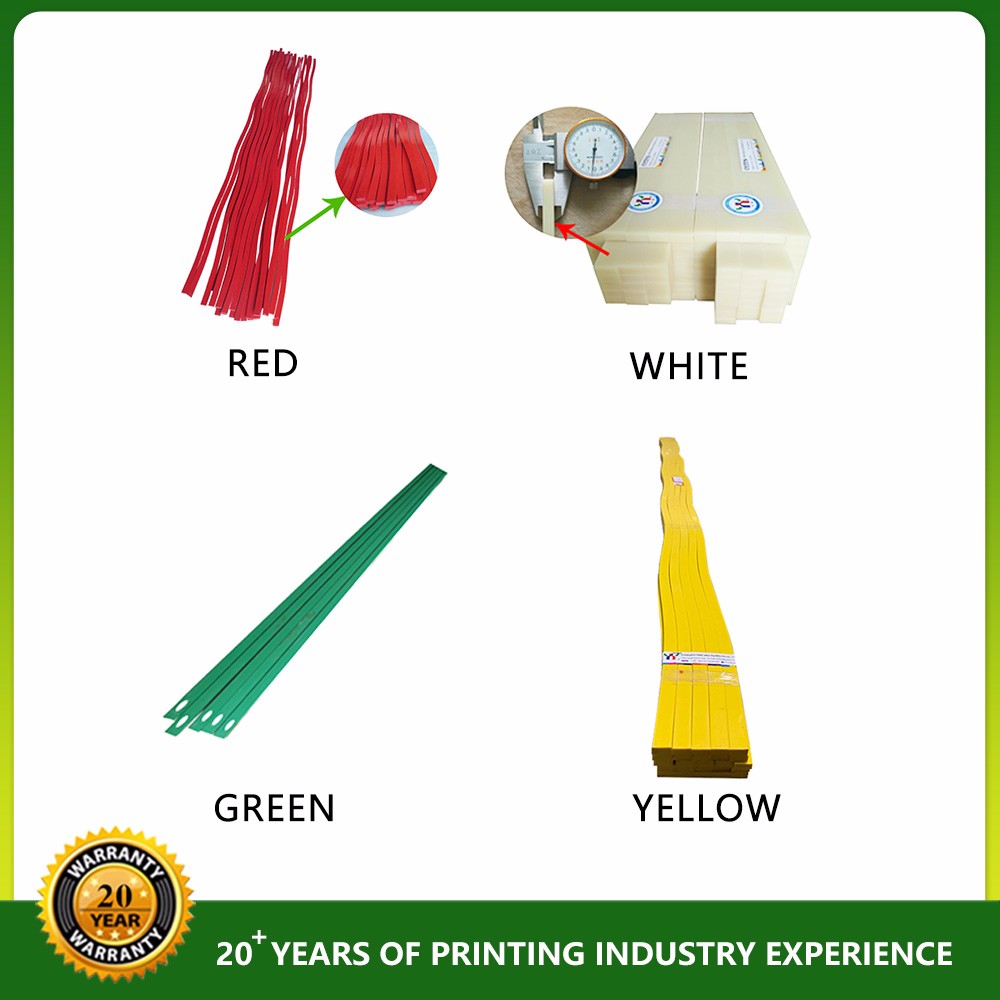 Varas de corte de PVC amarelo para papel de corte