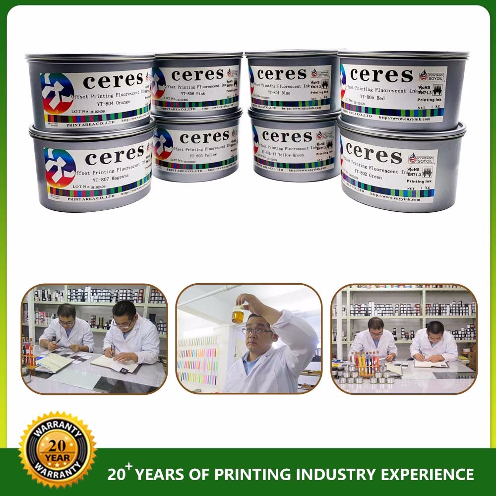 Ceres Solvent Based Screen UV Fluorescent Ink