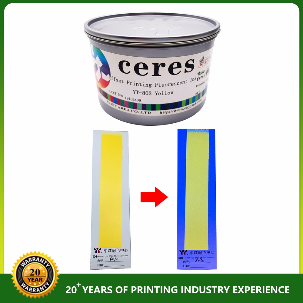 Китай Ceres Flexo Printing Pantone 801 Blue UV флуоресцентные чернила для упаковки, производитель
