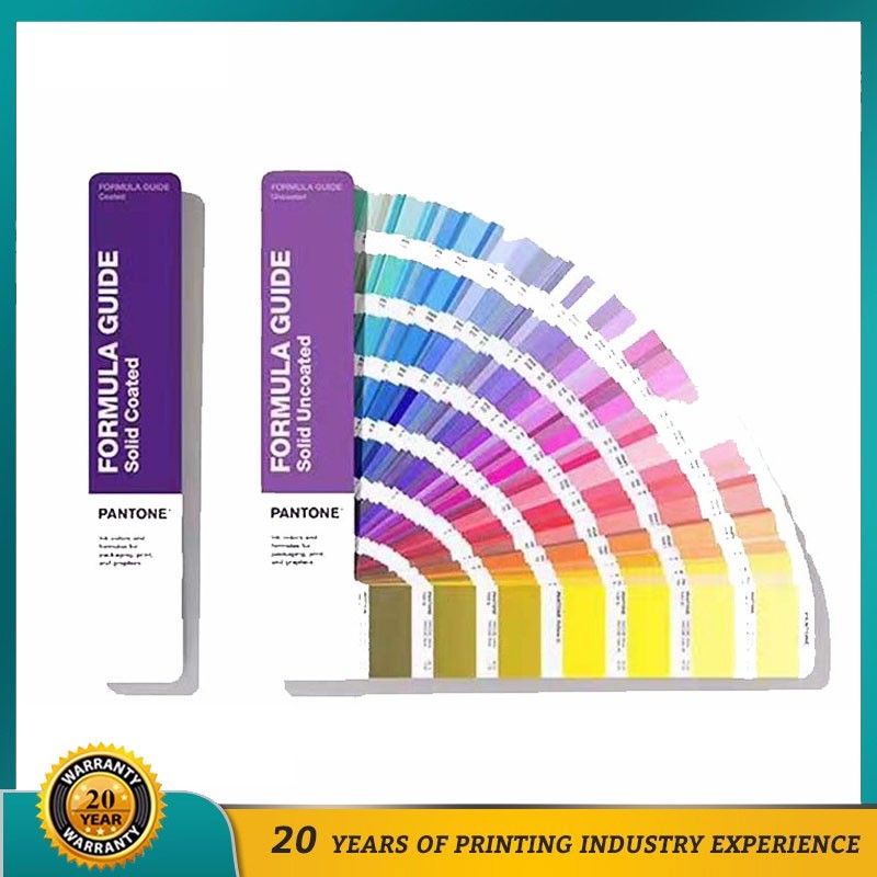 دليل ألوان Pantone Color Chart GP1601A المطلي وغير المطلي للطباعة الصناعية