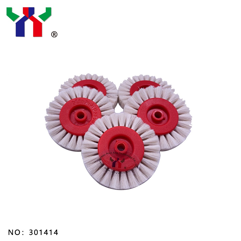 Ceres Offset Parts White Wool Brush Wheel for Transfer Paper