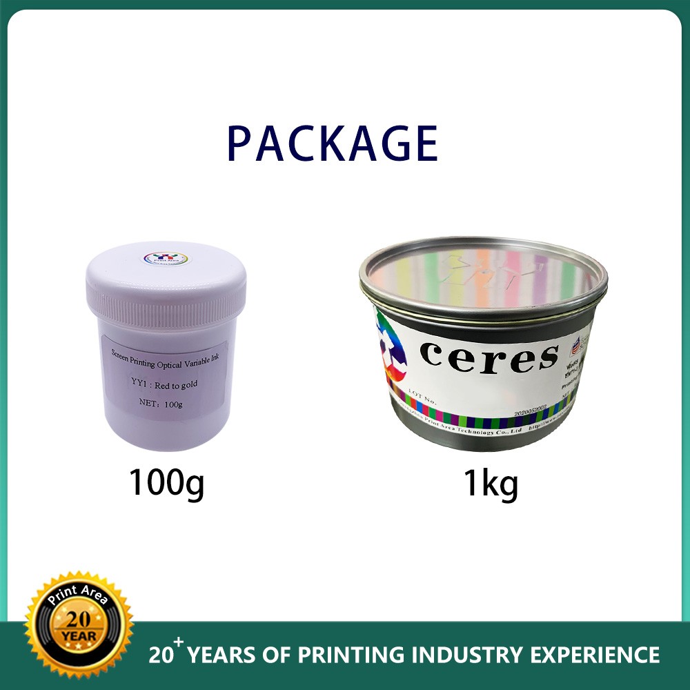 Ceres Screen Printing Color Change And Optical Variable Ink For Security Paper