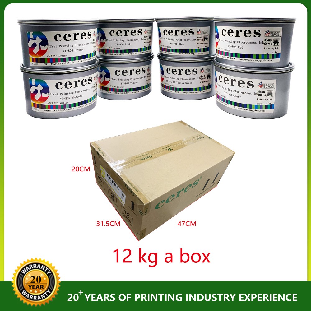 Supply Ceres Flexo Printing Pantone 801 Blue UV Fluorescent ink