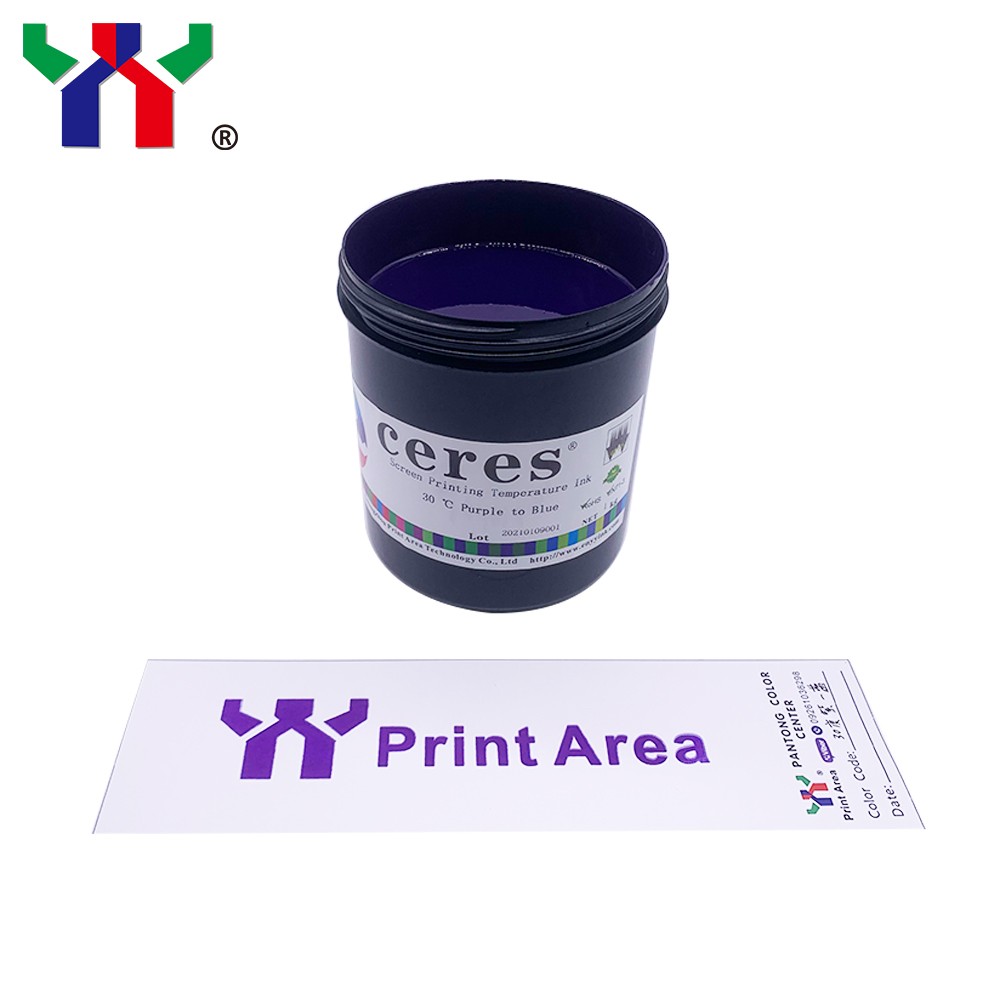 Temperature Sensitive Ink ,Purple to Blue color