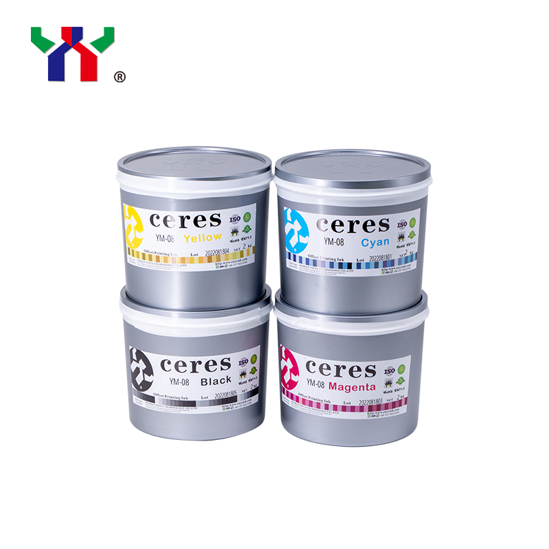 Tinta offset para decoração de metal para latas de duas peças para uso em latas de alumínio e aço de tamanho