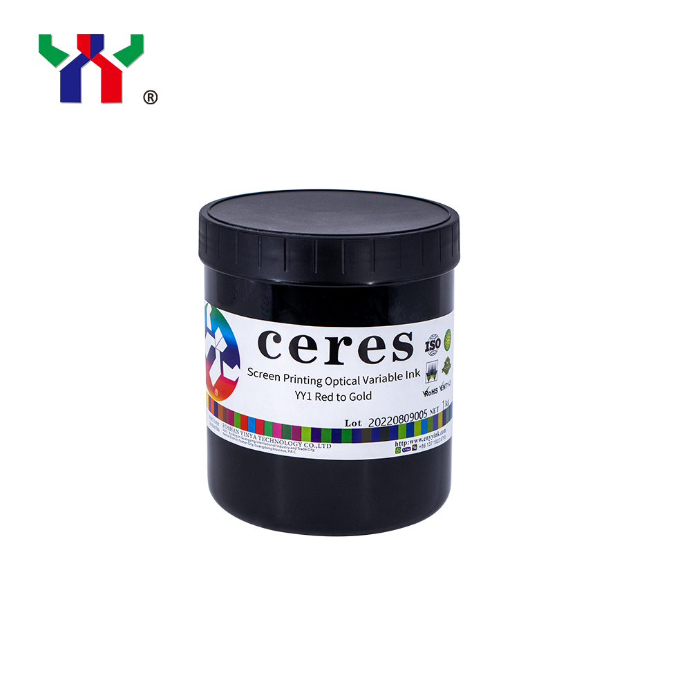 Ceres OVI Ink For Security Printing | YY-01 Red To Gold Color