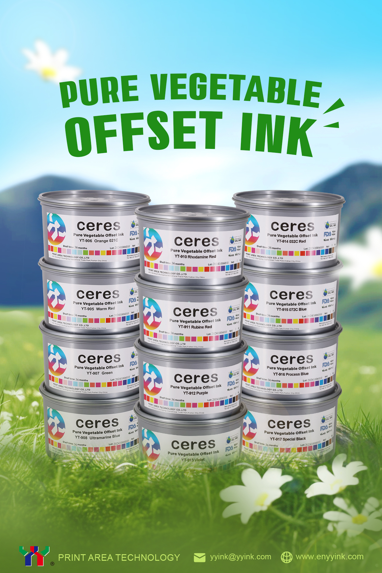 Pure Vegetable Offset Ink