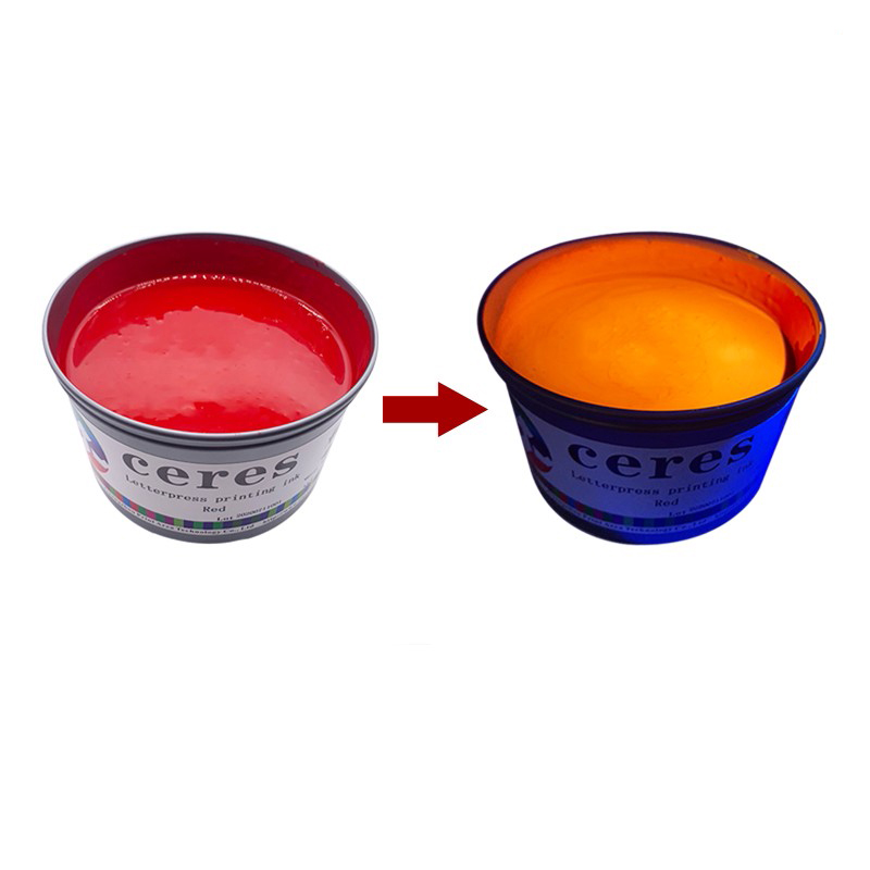 Screen and Offset Printing Red to Yellow UV invisible Ink