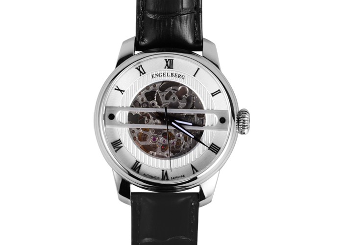 Skeleton Watch For Genuine Leather